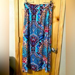 Colorful Boho Paisley Maxi Skirt